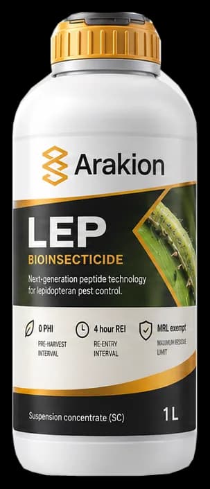 Concept render of a 1 litre bottle of LEP suspension concentrate. Not a commercial product.